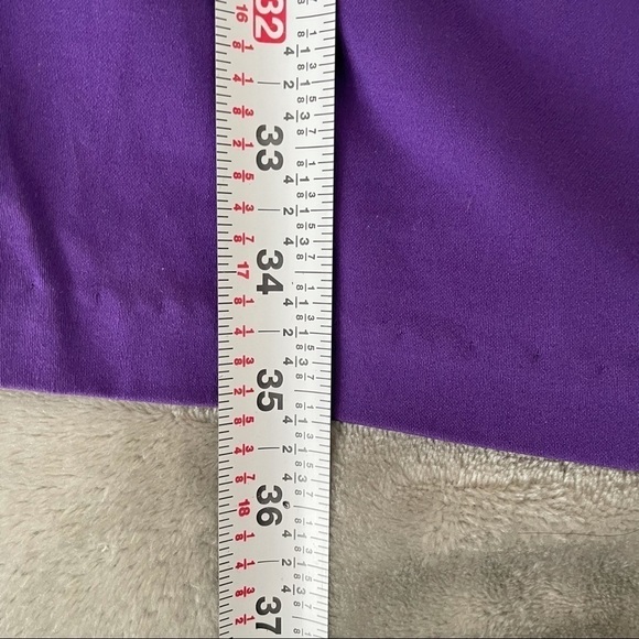 B. Darlin Purple Fitted Panel Wide Strap Dress Back Zip Junior Size 9/10 - Picture 7 of 8